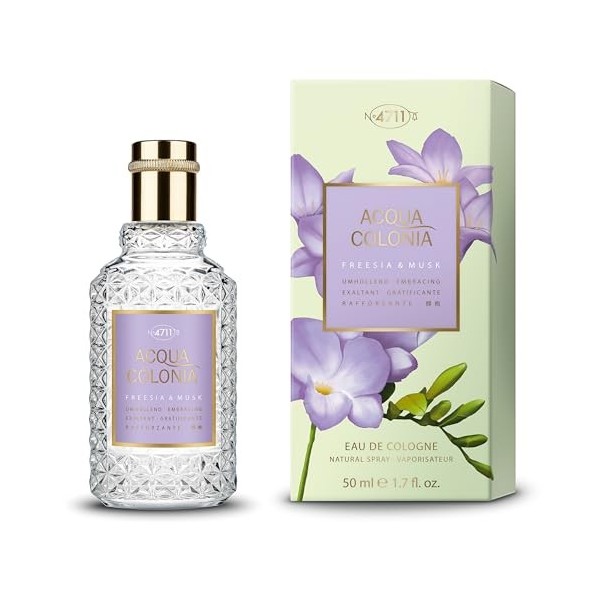 4711 Acqua Colonia® Freesia & Musk | Eau de Cologne - Parfum enveloppant pour le bien-être des sens | Vaporisateur 100 ml 50