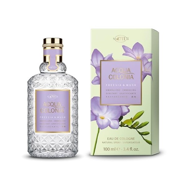 4711 Acqua Colonia® Freesia & Musk | Eau de Cologne - Parfum enveloppant pour le bien-être des sens | Vaporisateur 100 ml 50