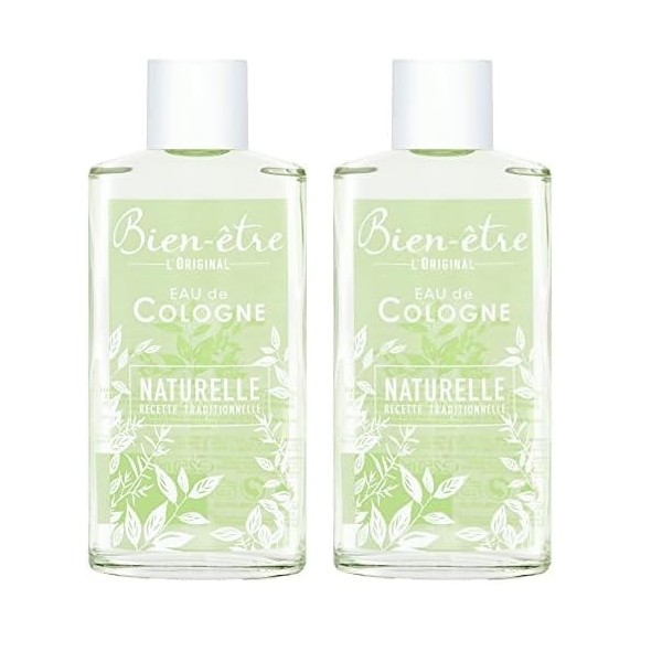 Bien-être Eau de Cologne Naturelle, 250ml Lot de 2 