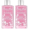 BIEN ETRE Bien-être - Eau de Cologn Rose au Parfum de Géranium/Ylang - 250 ml Lot de 2 