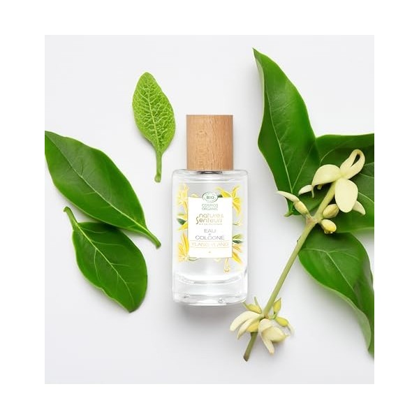 NATURE & SENTEURS - Eau de Cologne Bio Ylang Ylang 50ml - Parfum Féminin - Cologne aux notes Sensuelles et Florales - Fabrica