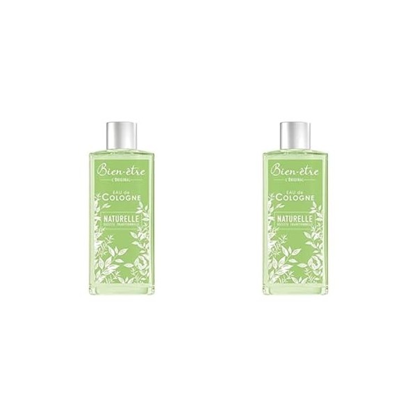 Bien Être - Eau de Cologne Naturelle - 500 ml Lot de 2 