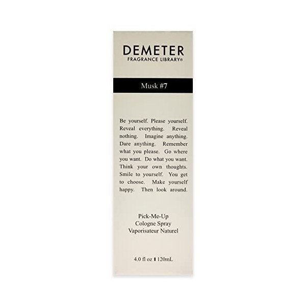 DEMETER Eau de Cologne pour Femme Musc 7