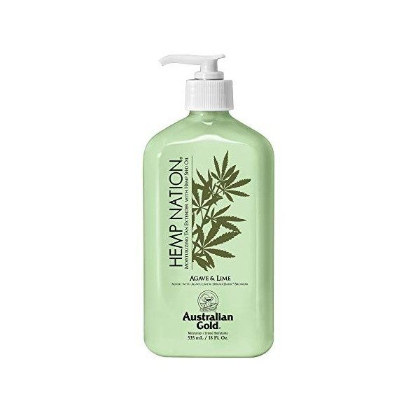 Australian Gold - Hemp Nation Lotion pour le corps à lagave et au citron vert 535 ml 1 pièce Parfum agave et citron vert