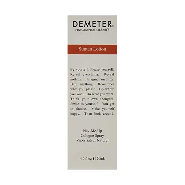 DEMETER Eau de Cologne pour Femme Suntan Lotion