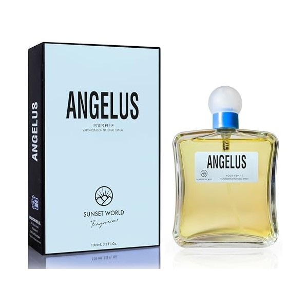 Angelu Eau De Cologne Intense 100 ml. Compatibles et Inspirés par Angel Thierry M., Parfum Pheromone pour Femme, Parfum Gener