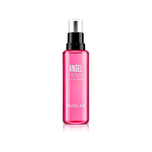 MUGLER ANGEL NOVA Eau de Parfum Rechargeable, Parfum pour Femme Fruité Floral Boisé, Parfum Féminin