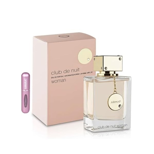 Parfum Club de Nuit Woman 105 ml, parfum arabe longue durée, eau de parfum importé de Dubaï, parfum floral fruité et sophisti