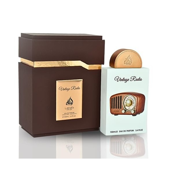 Vintage Radio by Lattafa for Unisex - 3.4 oz EDP Spray