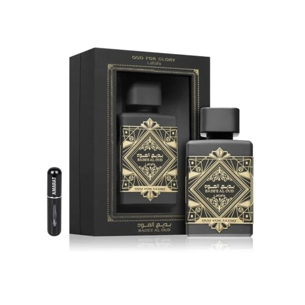 Badee Al Oud for Glory Parfum original 100 ml, eau de parfum importée de Dubaï avec arômes de longue durée, idéal pour un usa