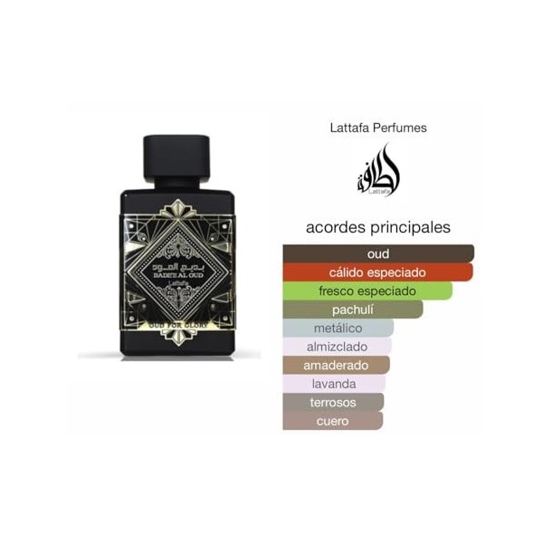 Badee Al Oud for Glory Parfum original 100 ml, eau de parfum importée de Dubaï avec arômes de longue durée, idéal pour un usa