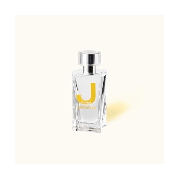 JACOMO - J De Jacomo For Her - Eau De Parfum Femme - Parfum Femme Floral Fruité Boisé - Gingembre, Jasmin & Musc - Spray Vapo