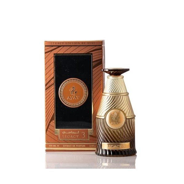 AYAT PERFUMES – Parfum LEGACY Eau de Parfum Unisex 100ml | Parfum Dubai de Luxe | Fragrances Orientales et Élégantes pour Hom