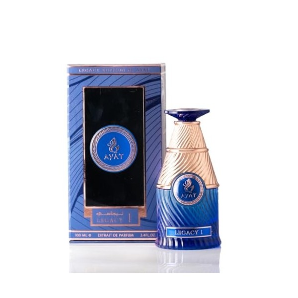 AYAT PERFUMES – Parfum LEGACY Eau de Parfum Unisex 100ml | Parfum Dubai de Luxe | Fragrances Orientales et Élégantes pour Hom