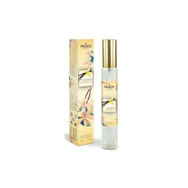 Prady - Eau de Toilette Exotica Vanille - Femme - 33 ml - Une touche de paradis fruité.