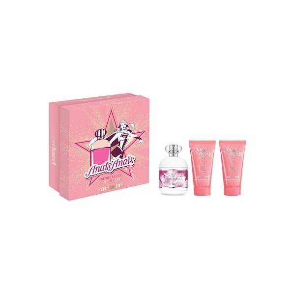 CACHAREL Anaïs Anaïs - Coffret Cadeau Pour Femme - Eau de Toilette et 2 Laits Corps Hydratants - Parfum Floral Vert - Accord 