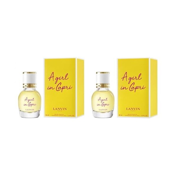 Lanvin A Girl in Capri Eau de Toilette, 30ml Lot de 2 