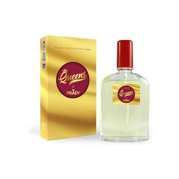 Prady - Eau de Toilette Queens - Femme - 90 ml - Lessence royale de la féminité.