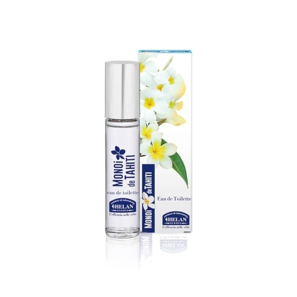 Helan Monoï de Tahiti - Parfum Femme Floral, Gourmand et Exotique, Eau de Toilette Légère à la Noix de Coco, Fleurs de Tiaré,