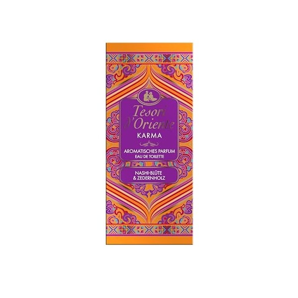 Tesori dOriente Eau de Toilette Karma 100 ml Parfum aromatique avec fleur de Nashi & Bois de Cèdre Parfum pour rêver dans 