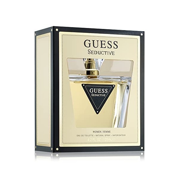 GUESS Seductive, Eau de Toilette pour Femme, Parfum Fruité Floral, Parfum Sensuel Longue Durée, 125 ml