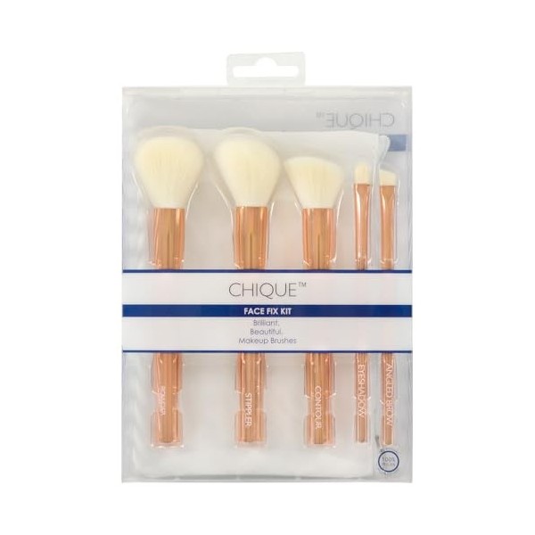 ROYAL & LANGNICKEL Royal&Lang Chique Facefix Lot de 6 pinceaux Rose