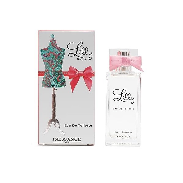 Inessance Paris - Eau de Toilette pour Femme Lilly Sweet - Parfum Lumineux et Sensuel aux Notes Fleuries et Fruitées - Flacon