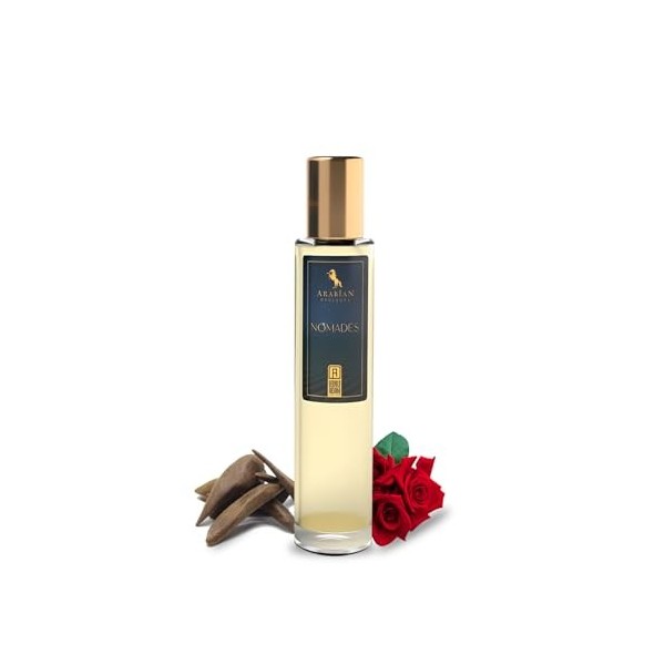 FR331 NOMAD Huile de Parfum Mixte Ambre/Chaud Épicé/Oud/Fumé/Rose/Cuir/Fruité/Boisé/Frais Épicé/Balsamique Forte Projection.