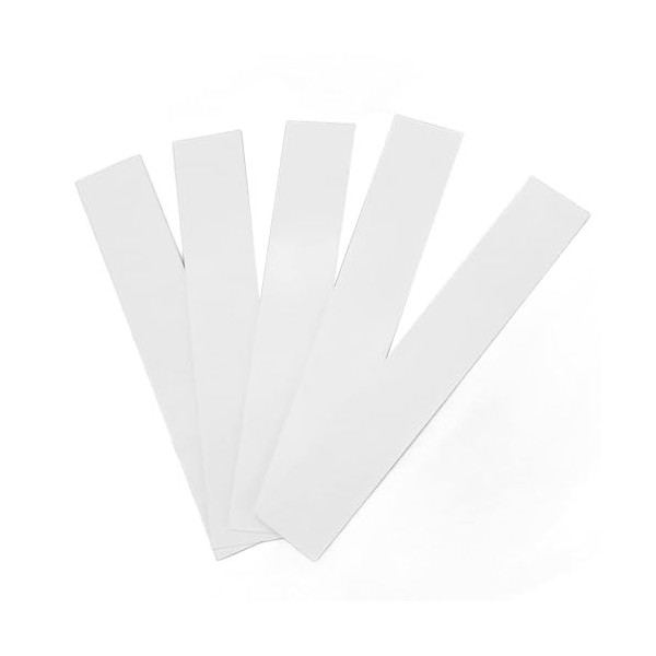 Agatige 100PCS Bandelettes Test pour Parfums, Bandelettes de Test de Papier Dhuiles Essentielles de Buvard de Parfum Blanc J