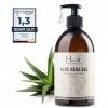 Hairfluencer - Gel daloe vera bio à base de jus de feuilles - 500ml de gel daloe vera naturel sans parabène & alcool - soin