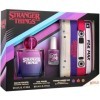 NETFLIX Stranger Things Coffret cadeau avec eau de toilette 100 ml, vernis à ongles et étui de protection en forme de cassett