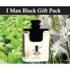 Man Black Coffret cadeau Eau de toilette pour homme | Parfum I Man Black, spray pour le corps et lotion pour le corps | Parfu