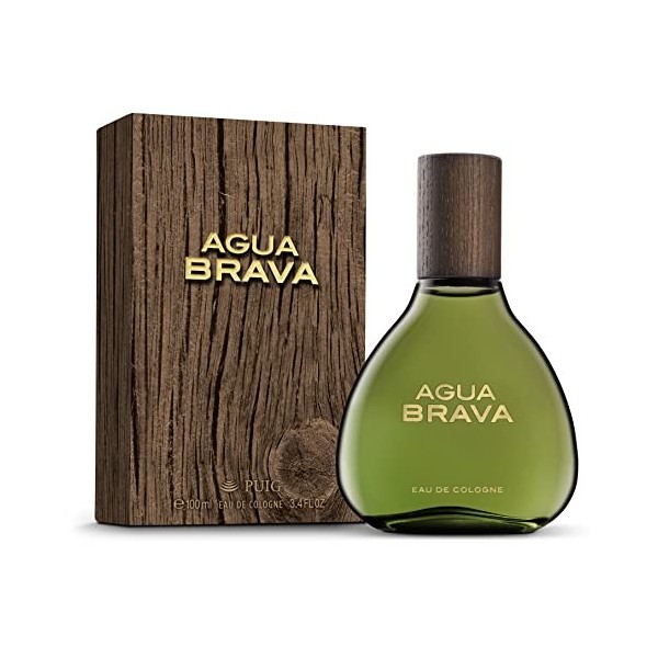 Agua Brava Eau de Cologne for Men - Long Lasting - Marine, Sporty, Fresh, Classic and Elegant Scent - Wood, Citrus, Spicy and