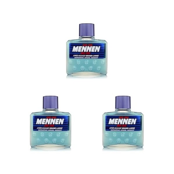 MENNEN - Lotion Après-Rasage Homme Grand Large - 125 ml Lot de 3 