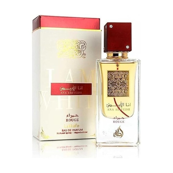 Ana Abiyedh Rouge I am White Oud Arabian Parfum EDP 60ml Parfum Attar Ul Arabia Hommes Femmes Unisexe