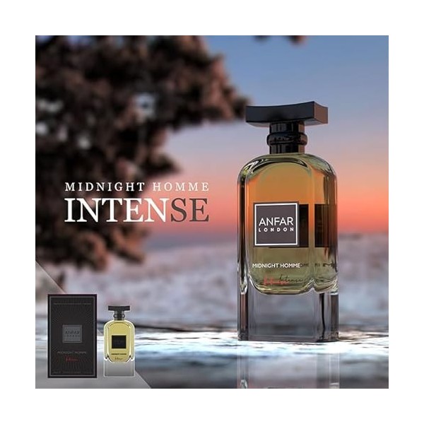 Anfar London - Midnigth Homme Intense by Anfar for Men - 3.4 oz Extrait De Parfum Spray