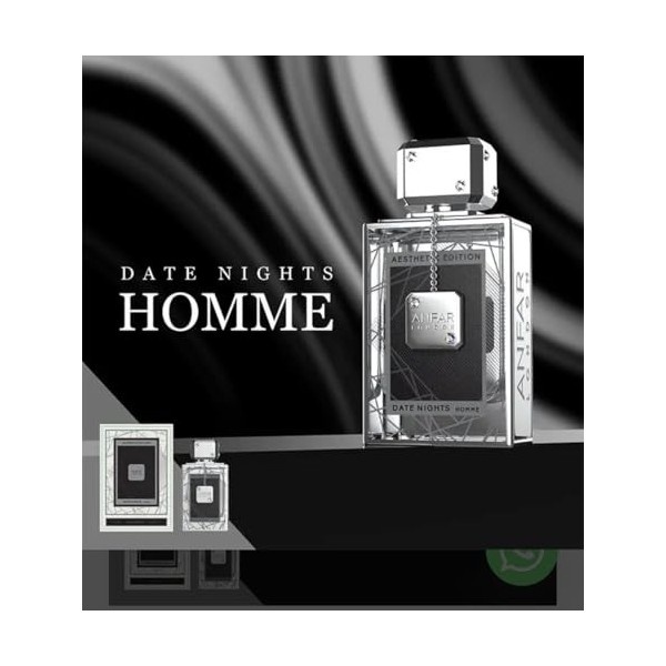 Anfar London - Date Night Pour Homme by Anfar for Men - 3.3 oz Extrait De Parfum Spray