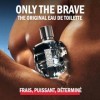 Lot de Diesel Only The Brave, Eau de Toilette pour Homme en Spray Vaporisateur, Parfum Frais, 35 ml + Biotherm Homme, Aquapow