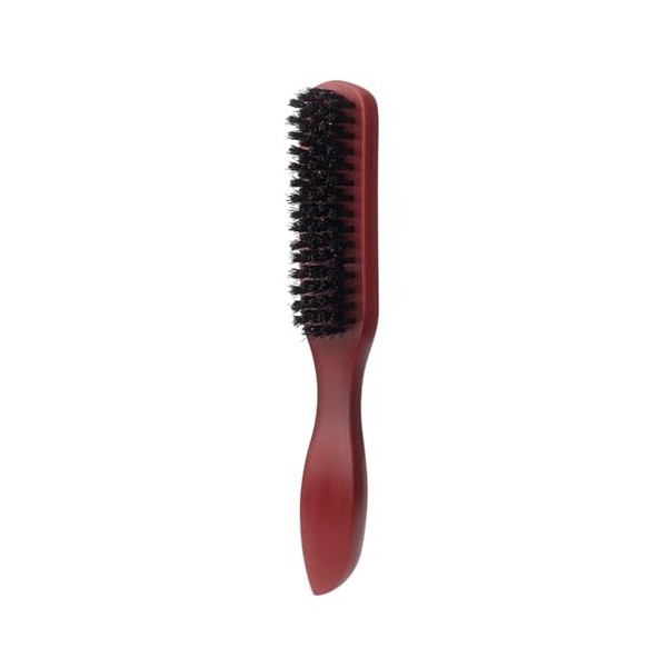 PTILSERY Brosse à barbe en poils de sanglier pour homme - Outil de rasage - Brosse à cheveux en nylon - Brosse à barbe pour s