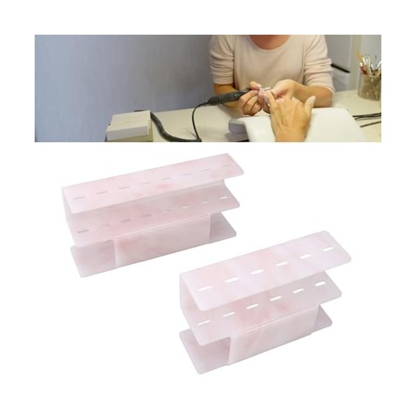 Support de Pince à Cils, 2 Pièces, 6 Trous et 8 Trous, Support de Rangement en Plastique pour Salons, Magasin de 14 Pièces, I