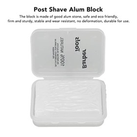 Bloc dalun après rasage, pierre de rasage apaisante pour la peau des hommes portables pour les coupes de rasoir avec des ray