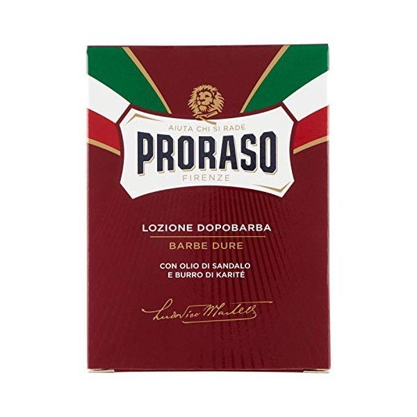 Proraso Lotion après-rasage Barbe Dure, rouge, 100 ml