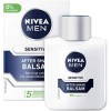 NIVEA MEN Lot de 3 baumes après-rasage Sensitive - 100 ml - Après-rasage apaisant - Soin de la peau après le rasage à la camo