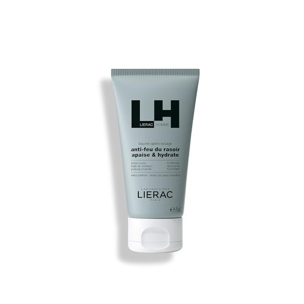 Lierac - Lierac Homme - Baume Après Rasage 75ml - Hygiene Visage - Anti-feu du rasoir - Apaise - Hydrate - 96% d’ingrédients 