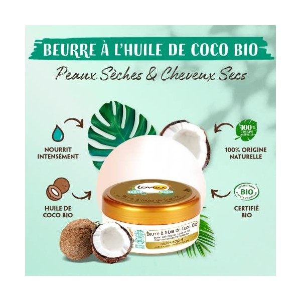 Huile de Coco BIO - Nourrit Peau & Cheveux
