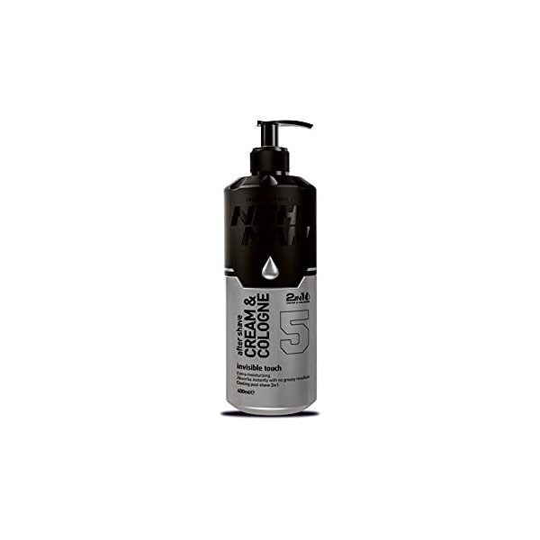 NISHMAN 05 Crème après-rasage & Cologne Invisible Touch silver 400 ml XL