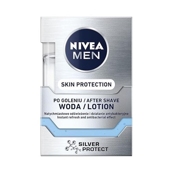 NIVEA MEN Silver Protect Eau après-rasage, 100 ml