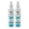 pjur med After-Shave Lot de 2 sprays de soin pour femmes et hommes, avec aloe vera pour un soin doux de la peau, efficace con