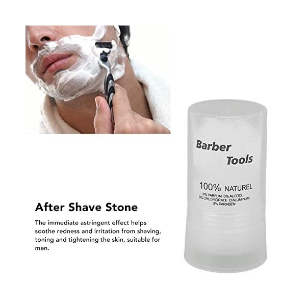 DAlun Après Rasage, Anggrek Home Travel Portable Men Skin Apaisant Post Shave Stick For Cuts Potassium Alum Stone Faftershav