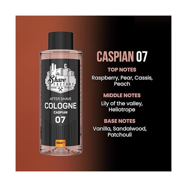 The Shave Factory Après-rasage Cologne 07 Caspian, 500ml 16.9 fl. oz 